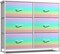 Sorbus 6 Drawers Dresser- Storage Unit with Steel Frame, Wood Top, Fabric Bins - for Bedroom, Closet, Office and more